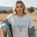 Western Boot Stitch with Longhorn Tee